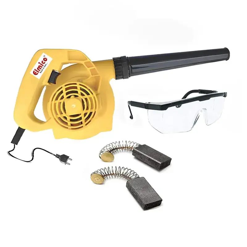 Luxury Elmico 60 minutes Continious Running Electric Air Blower With Carbon Brush & Safety Goggles (Eb-5-Carbon+G) (6 Month Warranty)